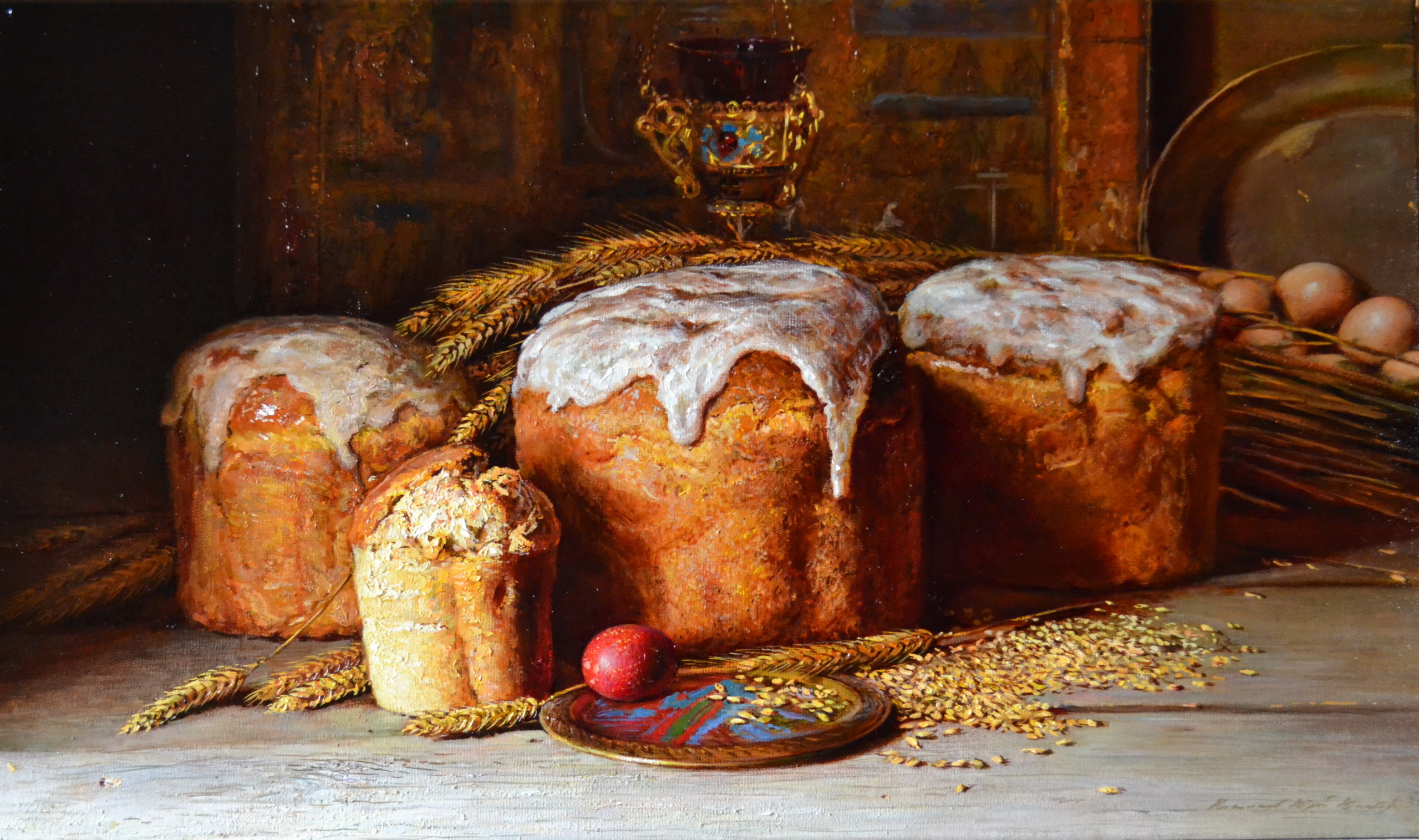Юрий Николаев художник Пасха кулич