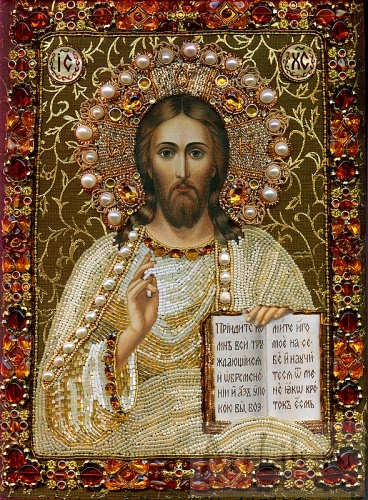 Уникальные иконы вышитые бисером (120 картинок) .