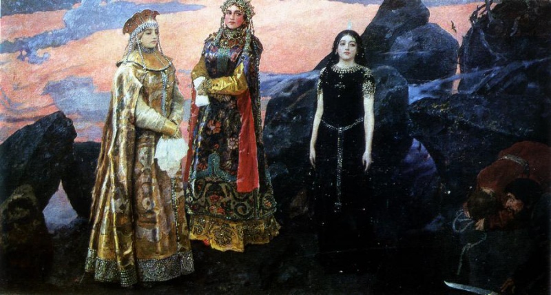 На голове царицы с картины васнецова На голове царицы с картины васнецова