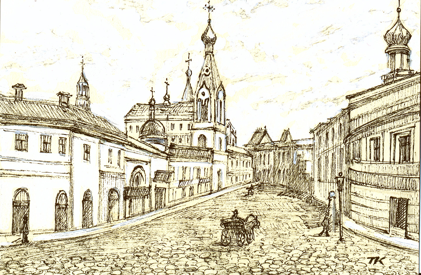 Рисунки улиц москвы