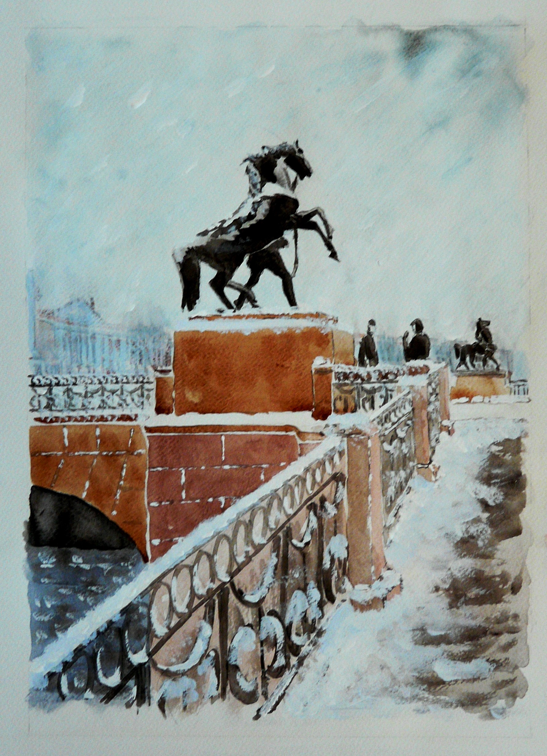 аничков мост деревянный