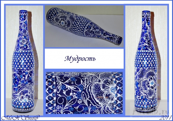 Рисунок для росписи бутылок Рисунок для росписи бутылок