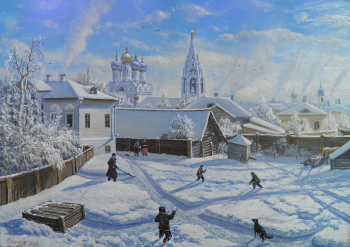 Вышивка московский дворик Вышивка московский дворик